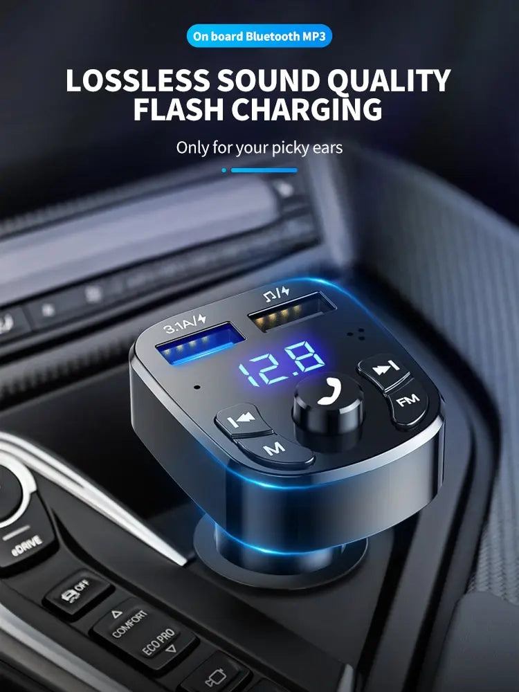 car mp3 player dual usb fast charger