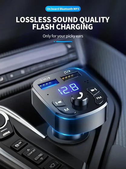 Car Mp3 Player Dual Usb Fast Charger