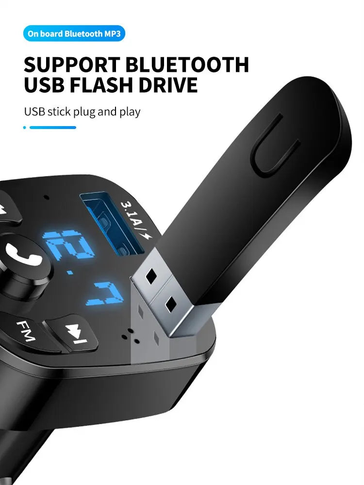 car mp3 player dual usb fast charger