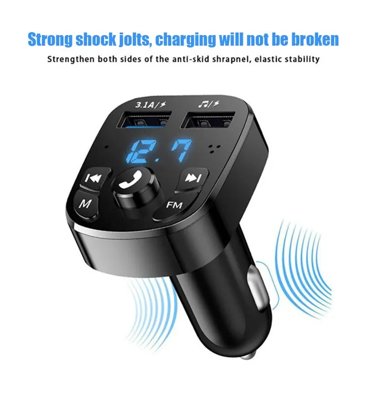 car mp3 player dual usb fast charger