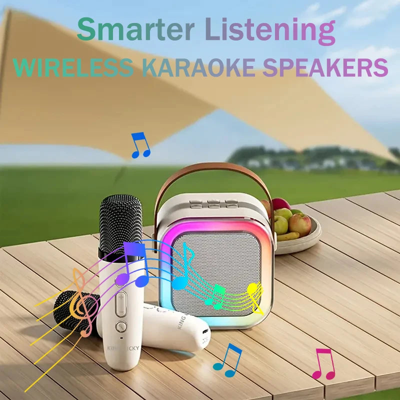 portable wireless speaker with microphone