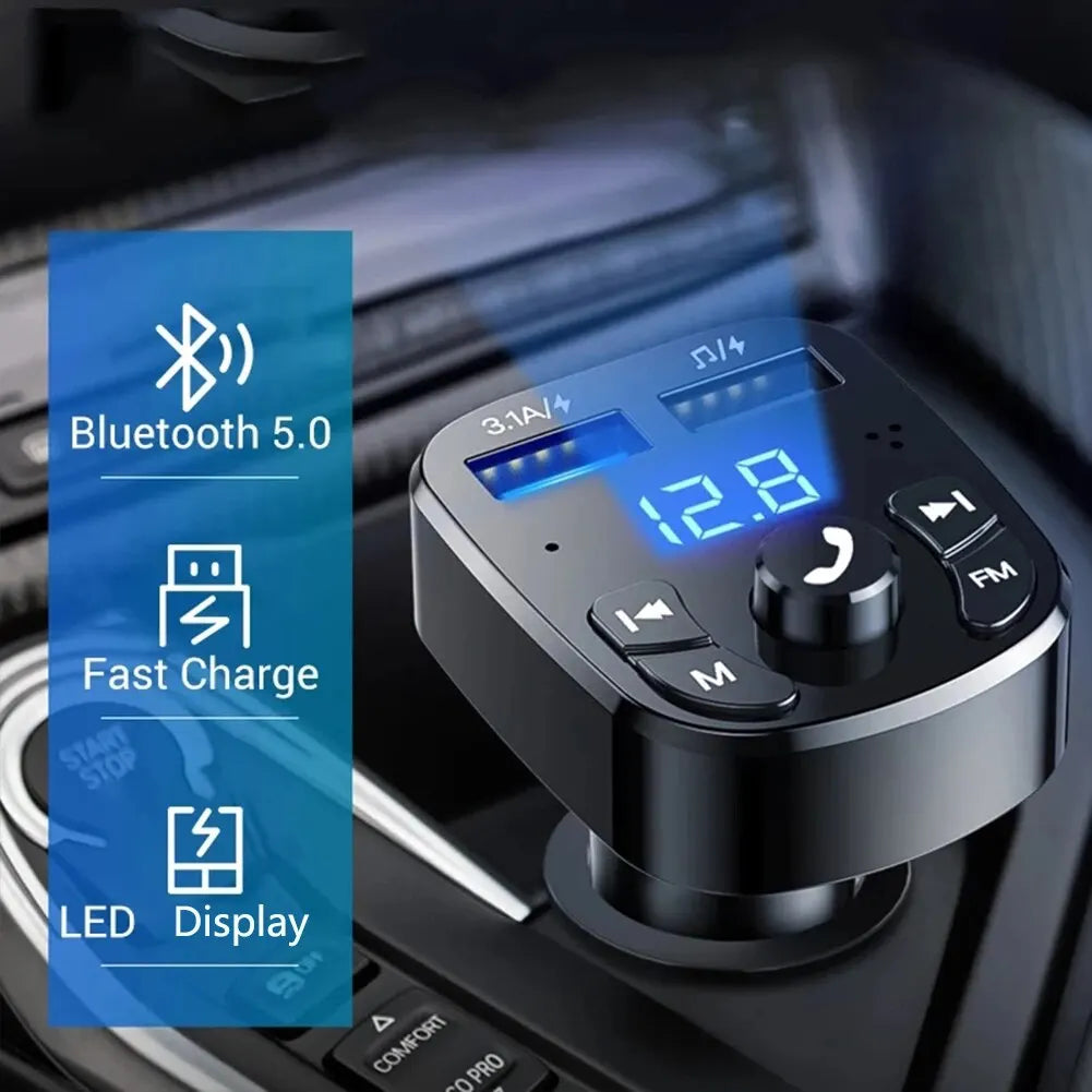 car mp3 player dual usb fast charger