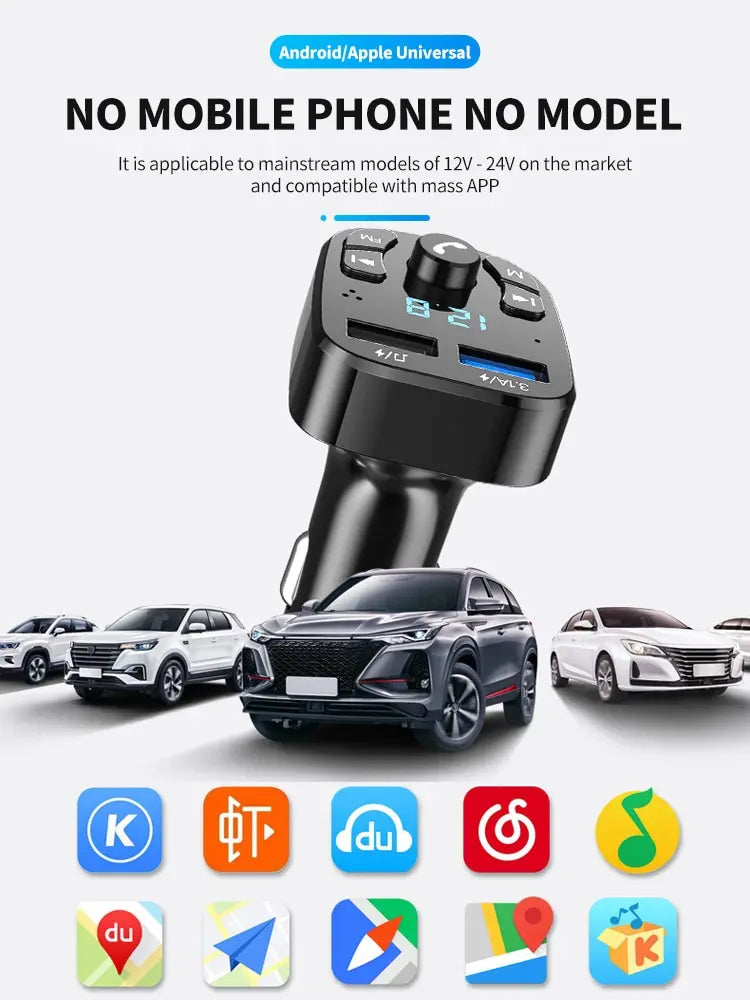 car mp3 player dual usb fast charger